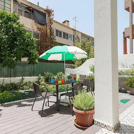 Sunny Orange Garden In Lisbon